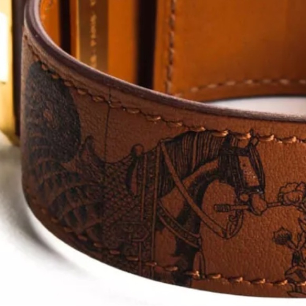 Hermes Leather Collier De Chien Medor Tattoo Bracelet T3 RARE  NWOT - Picture 7 of 16